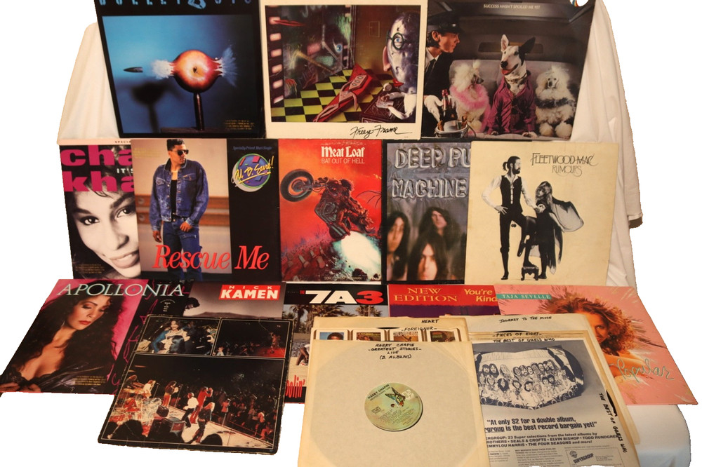 20 Lot Vintage Vinyl Records Rock Albums LP’s BULLETBOYS, 7A3, CHAKA KHAN PROMOS