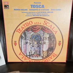Puccini Tosca Maria Callas GIUSEPPE Di Stefano TITO Gobbi EMI 2x LP Box Set -G1
