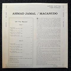 Ahmad Jamal Macanudo Stereo Vinyl LP 1963 Argo Records Deep Groove Blue Labels