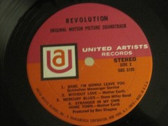 V/A REVOLUTION ORIGINAL MOTION PICTURE SCORE LP ORIG ’68 UAS 5185 PSYCH ROCK VG+