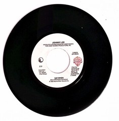 JOHNNY LEE SAY WHEN/THE YELLOW ROSE WARNER BROS RECORDS VINYL 45 74-68