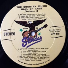 THE COUNTRY MUSIC HALL OF FAME VOL 2 – ORIG 1962 GATEFOLD STEREO NEAR MINT 2 LPs