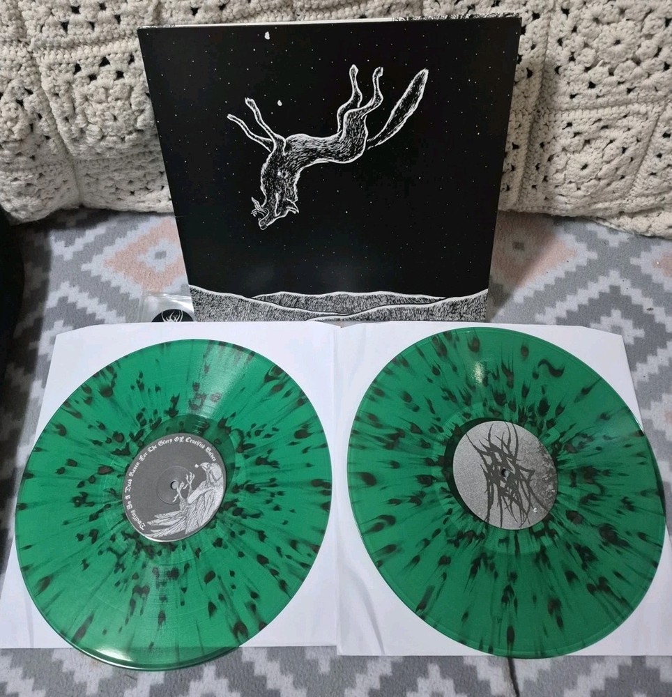 WOLFMANGLER Dwelling in a Dead Raven 2XLP Green/Black vinyl folk black metal
