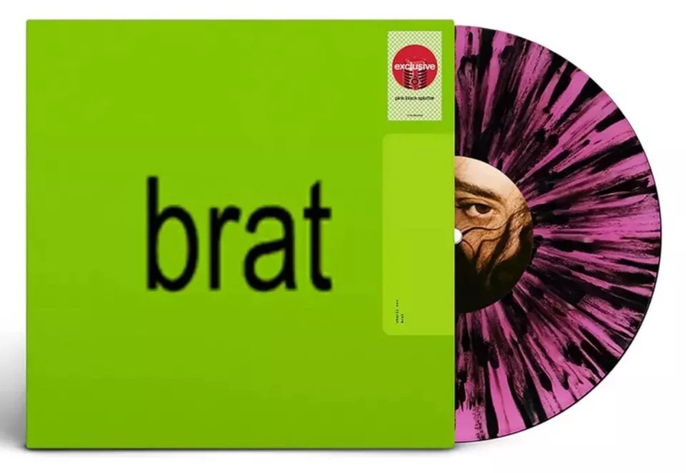 NEW Charli XCX Brat Vinyl Pink Black Splatter Target Exclusive Record Limited LP