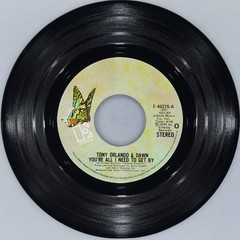 TONY ORLANDO & DAWN You’Re All I Need To Get By ELEKTRA E-45275 VG 45 1975 7″
