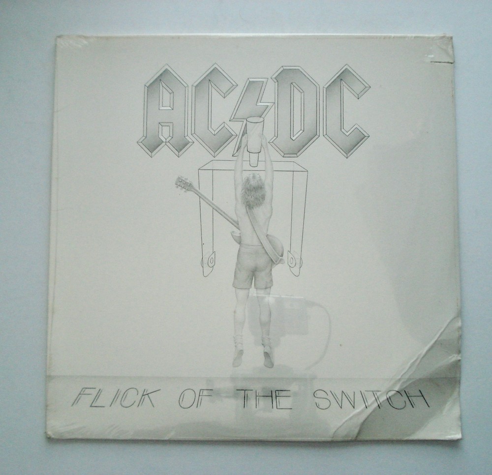 AC/DC Flick Of The Switch ATLANTIC original SEALED vinyl LP embossed cover