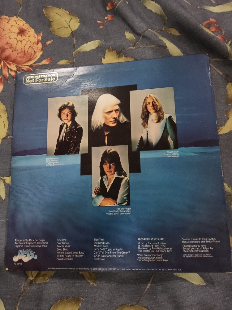 EDGAR WINTER GROUP with RICK DERRINGER ~ LP 1975 PZ 33798 PROMO