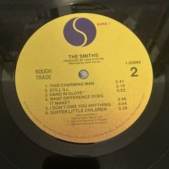 The Smiths The Smiths Rough Trade 1984 rock 12″ black vinyl LP 1-25065