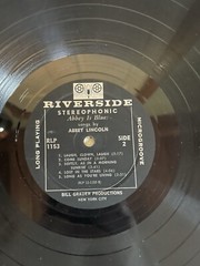 Abbey Lincoln – Abbey Is Blue LP – 1959 – Riverside RLP 1153 – VG-/G+ – READ!!!