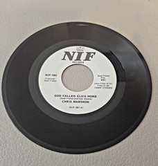 CHRIS MARSHON God Called Elvis Home 45 7″ COUNTRY Vinyl Record NIF Records