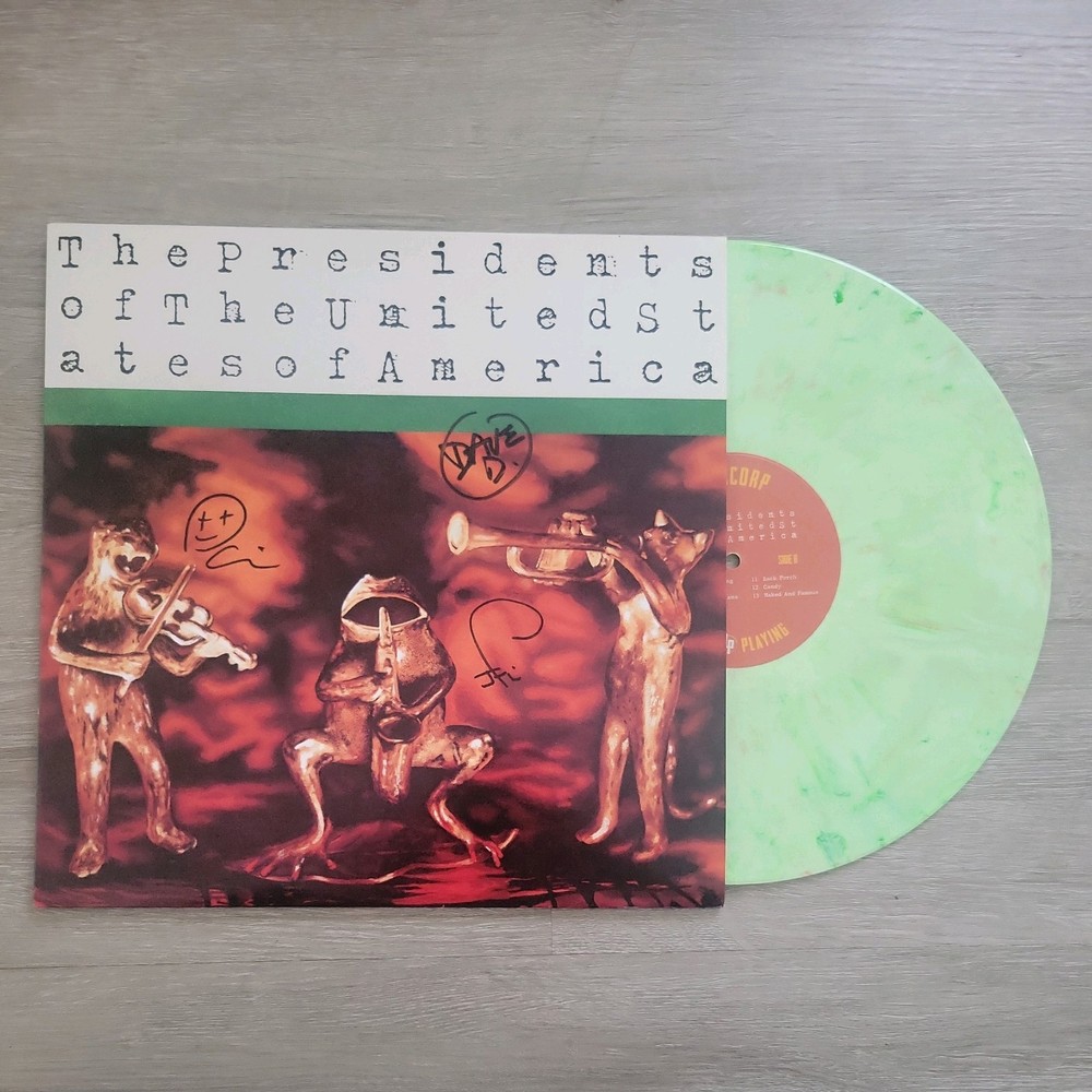 Presidents of the United States of America vinyl Autographed Pledge Music 2020