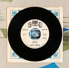 Louis Jordan 45 Bills / Fifty Cents 1960 R&B Warwick Rare Company Sleeve VG+