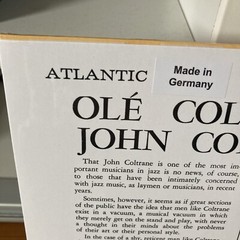 John Coltrane Olé LP-Vinyl New-Limited Edition Clear-Atlantic Records-Rhino