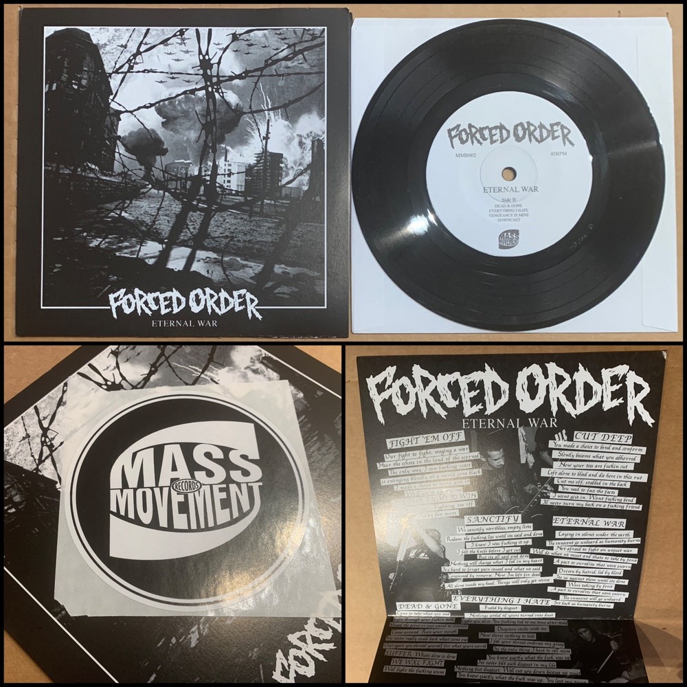 FORCED ORDER Eternal War 7″ Vinyl 1st Press-Fury Minority Unit Twitching Tongues