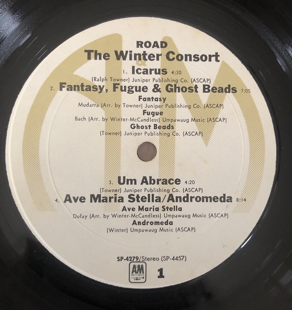 VINYL ONLY THE WINTER CONSORT “Road” LP A&M Records SP 4279 World Jazz