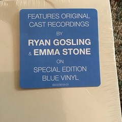 Emma Stone, Ryan Gosling SEALED La La Land LP – Blue Vinyl – B0025619-01