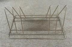 Vintage Brass Tone Metal Record Holder Singles and LPs 16x 9 inch
