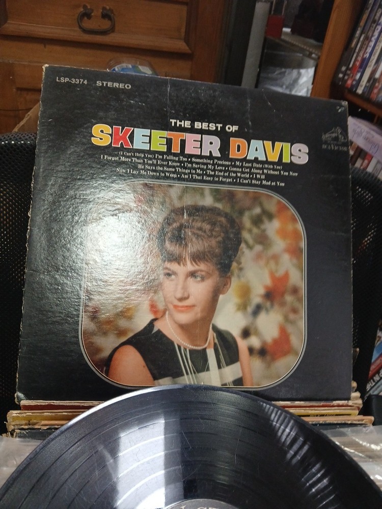 Skeeter Davis The Best Of Vinyl LP Record 1965 RCA Victor Country Stereo 33 RPM