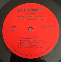 The Southernaires Choir Walking With The King LP Private Press