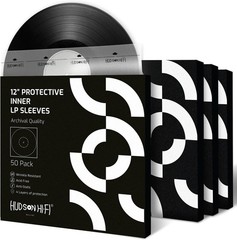 Hudson Hi-Fi Anti-Static Vinyl Record Inner Sleeves-Protective Sleeve 50 or 100