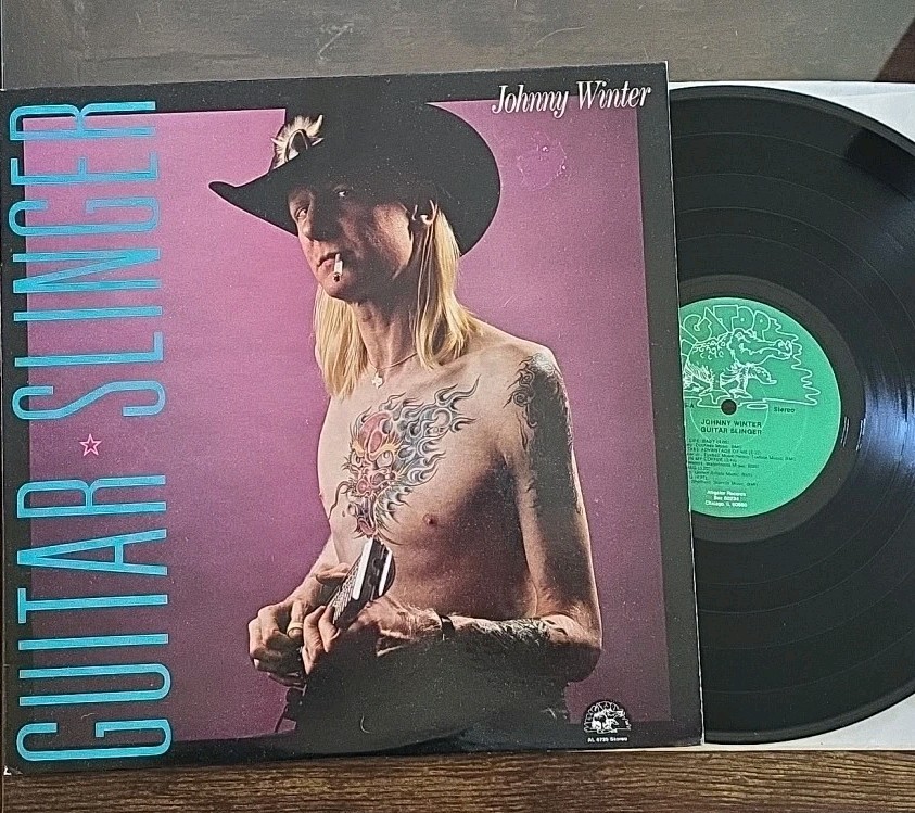 Johnny Winter ~ Guitar Slinger ~Original 1984 Vinyl LP Alligator AL 4735 EX/EX