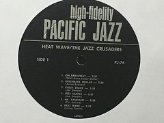 JAZZ CRUSADERS – Heat Wave – PACIFIC JAZZ 76 {orig} w/Joe Sample, Hooper, Haynes