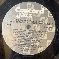 WOODY HERMAN LIVE AT CONCORD JAZZ FESTIVAL LP Concord Records CJ-191 Mint/Mint