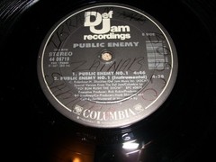 1987 PUBLIC ENEMY NO. 1 / TIMEBOMB – DEF JAM E&F SIDE . EX VINYL MASTERDISK