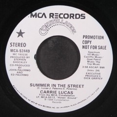 CARRIE LUCAS: summer in the street / same CONSTELLATION 7″ Single 45 RPM