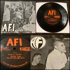 AFI Behind The Times EP 7″ Black Vinyl-Tiger Army Son Of Sam Bad Religion Rancid