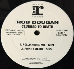 ROB DOUGAN “Clubbed to Death” RARE DOUBLE 12″ PROMO VINYL NM/MINT  ©2003