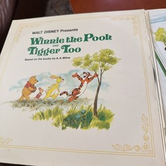 Walt Disney Presents Winnie the Pooh and Tigger Too LP Record 1974 Disneyland