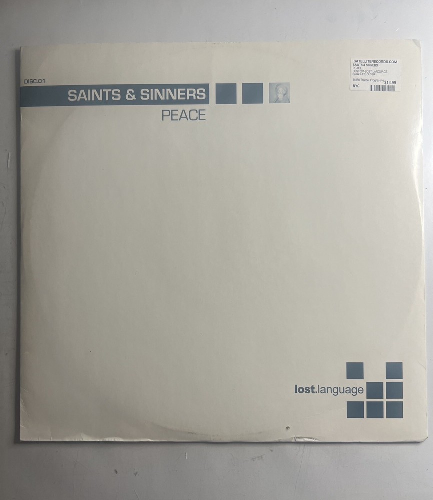Vintage Vinyl: Saints And Sinners – Peace 12” 2001 UK Progressive Trance Ambient