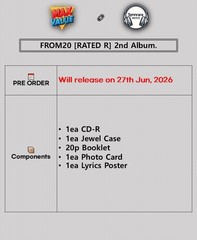 FROM20 [RATED R] 2nd Album/CD+Booklet+Jewel Case+Card+Poster OFFICIAL