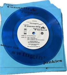 Vintage Wax Trax 1990s Blue Vinyl 45 Songs For Swinging Junkies Lot Of 15 Discs