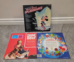 Disneyland Records Walt Disney’s Vinyl LP LOT Full Vtg Total 3 LPs