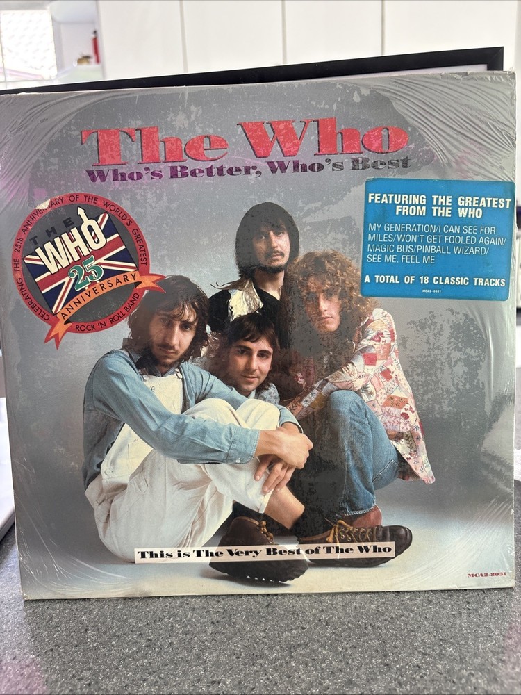 Sealed 12″ 2xLP The Who Who’s Better, Who’s Best 1988 MCA Records CRC MCA2-8031