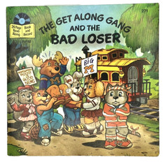 The Get Along Gang Record Set of 2 Read Along Book 33 1/3 RPM Caboose & Loser