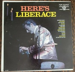LIBERACE – HERE’S LIBERACE VOCALION VL 3821 – mono LP Record excellent EX
