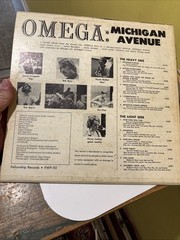 Omega Michigan Avenue Vinyl LP FWP-110 Original Xian Folk Psych Cover Only