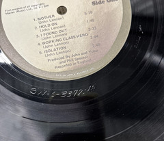 JOHN LENNON PLASTIC ONO BAND VINTAGE VINYL LP 1970 SW3372 APPLE RECORDS