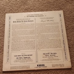 MGM Records Seven Brides/Royal Wedding Vinyl LP E3235 12″ 33RPM Hi-Fi