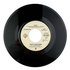 Devo Secret Agent Man DJ Copy Promo 45 RPM UK press 7″ Single record Mono Stereo