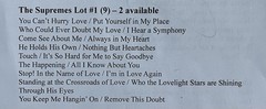 The Supremes Lot of (9) 45 RPM Records – Lot #1