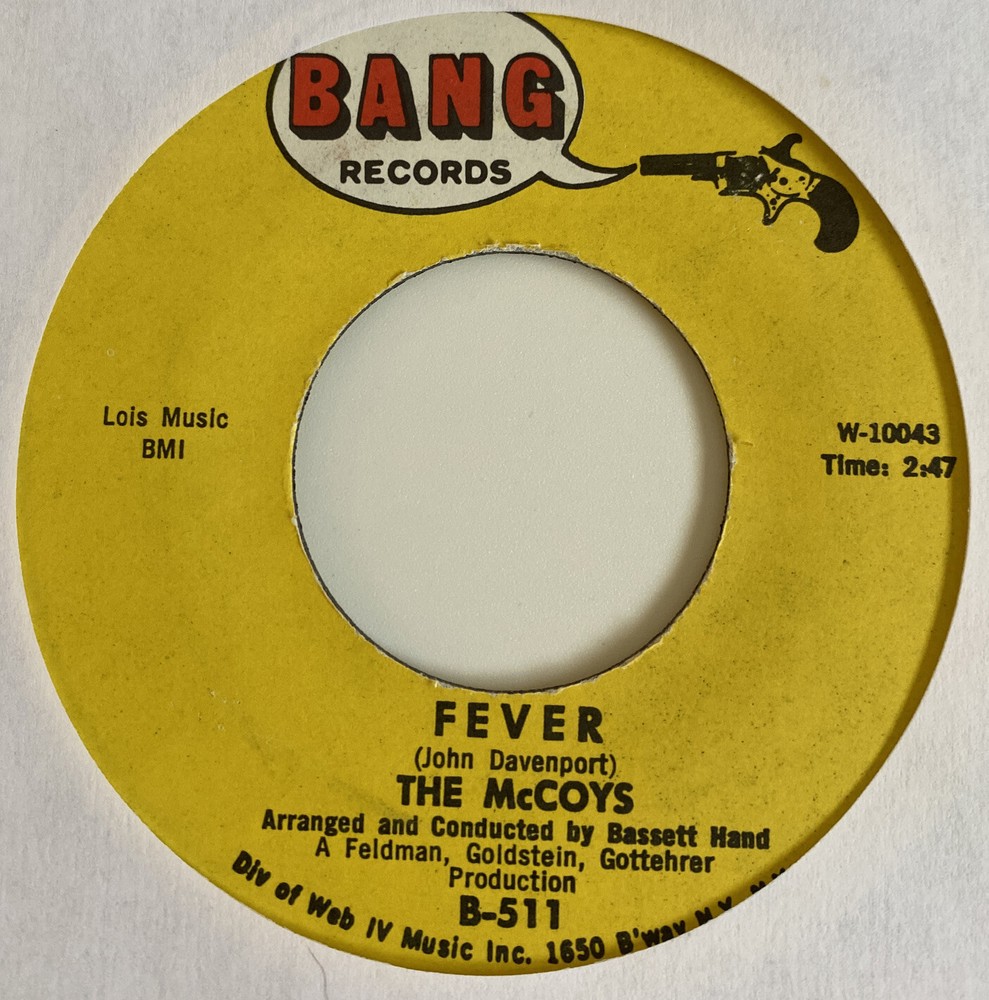 McCoys 45 Fever / Sorrow NEW reissue unplayed