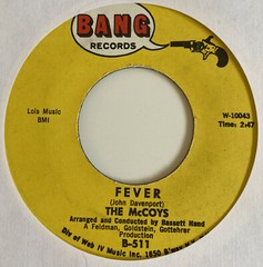 McCoys 45 Fever / Sorrow NEW reissue unplayed