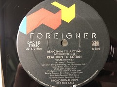 NICE NM Foreigner Reaction To Action 0-86880 Promo Single Vinyl Record Album