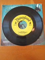 Disneyland Records LG-762 Legend Of Sleepy Hollow 45rpm 1968 Display Only Cracks