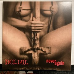 Belial – Never Again LP 2024 Osmose Productions – OPLP508 [Mustard Splatter] *FR