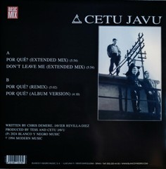 CETU JAVU: Por Que? (Grey Marbled LP) Maxi-Single- Blanco y Negro- IMPORTED